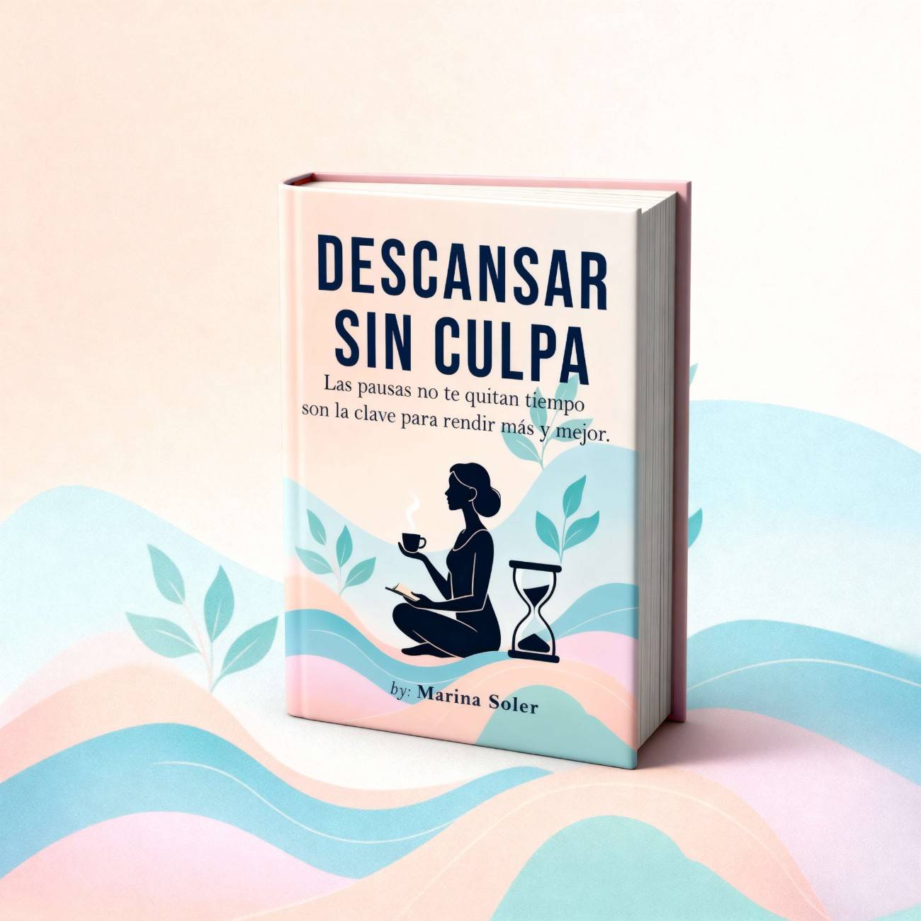 Mockup 3D del ebook Descansar sin culpa